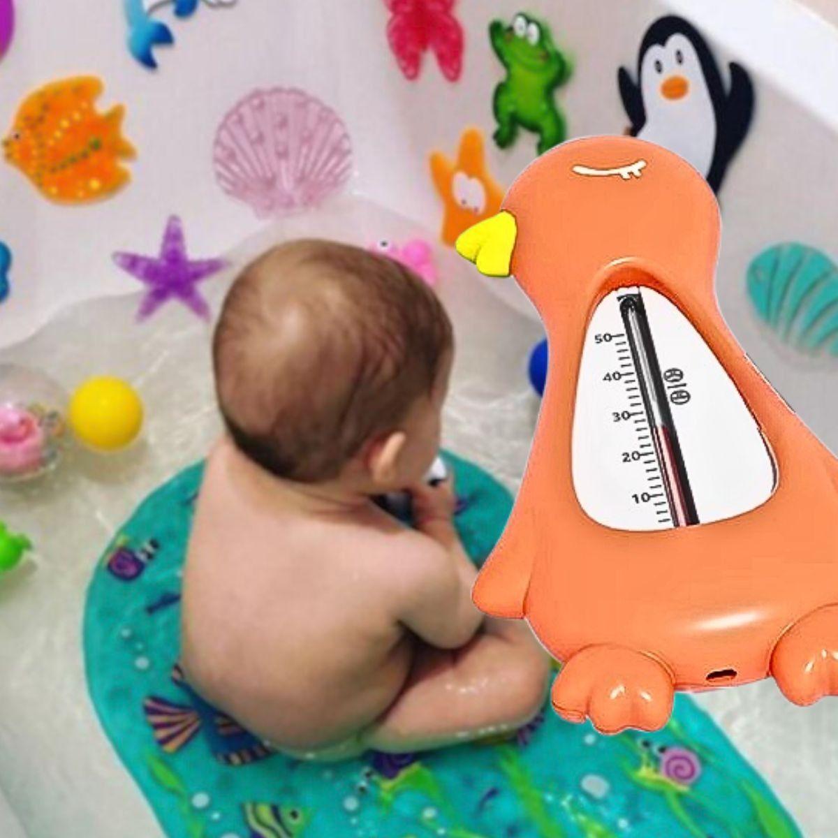 Set 3 Termometro Ducha Agua Baño Diseño Pato Niños Lau-7