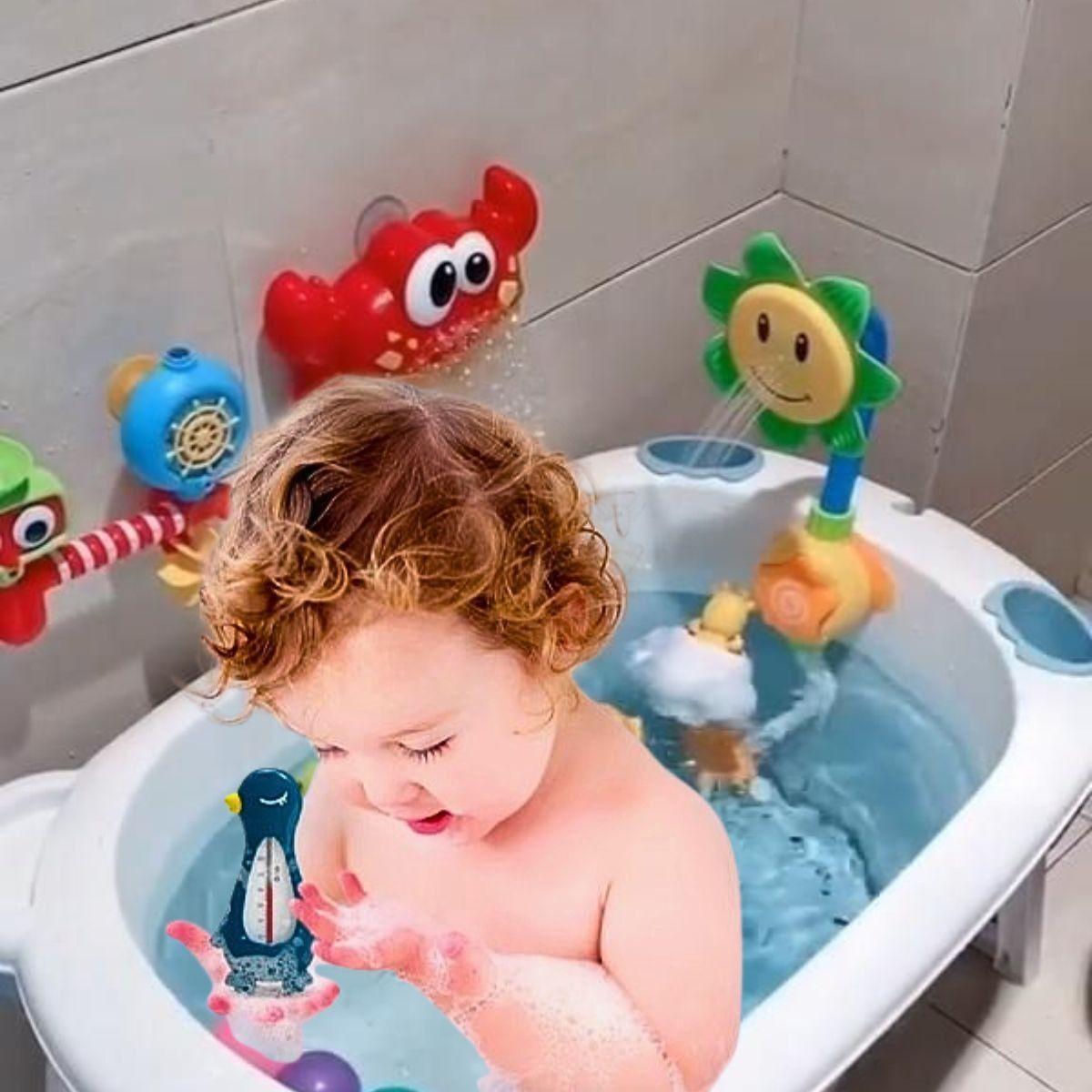 Set 3 Termometro Ducha Agua Baño Diseño Pato Niños Lau-9