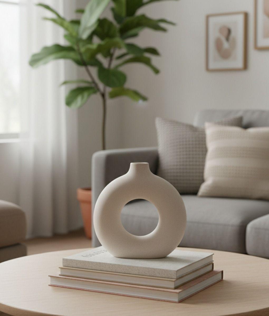 Florero Decorativo Diseño Conceptual Jarrón Adorno Hogar Jhn-8