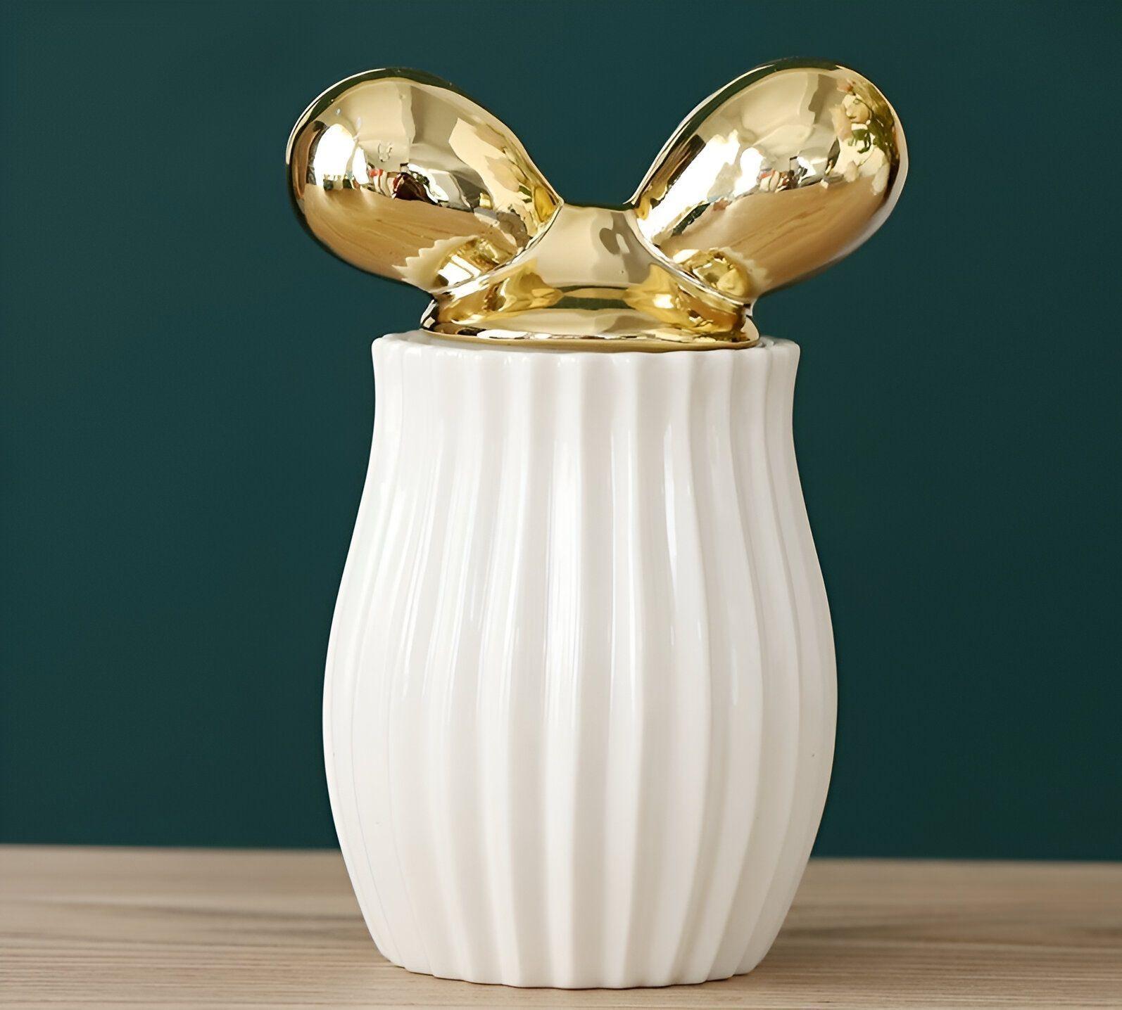Tarro Almacenamiento Cerámica Decoración Moderna Jhn-0