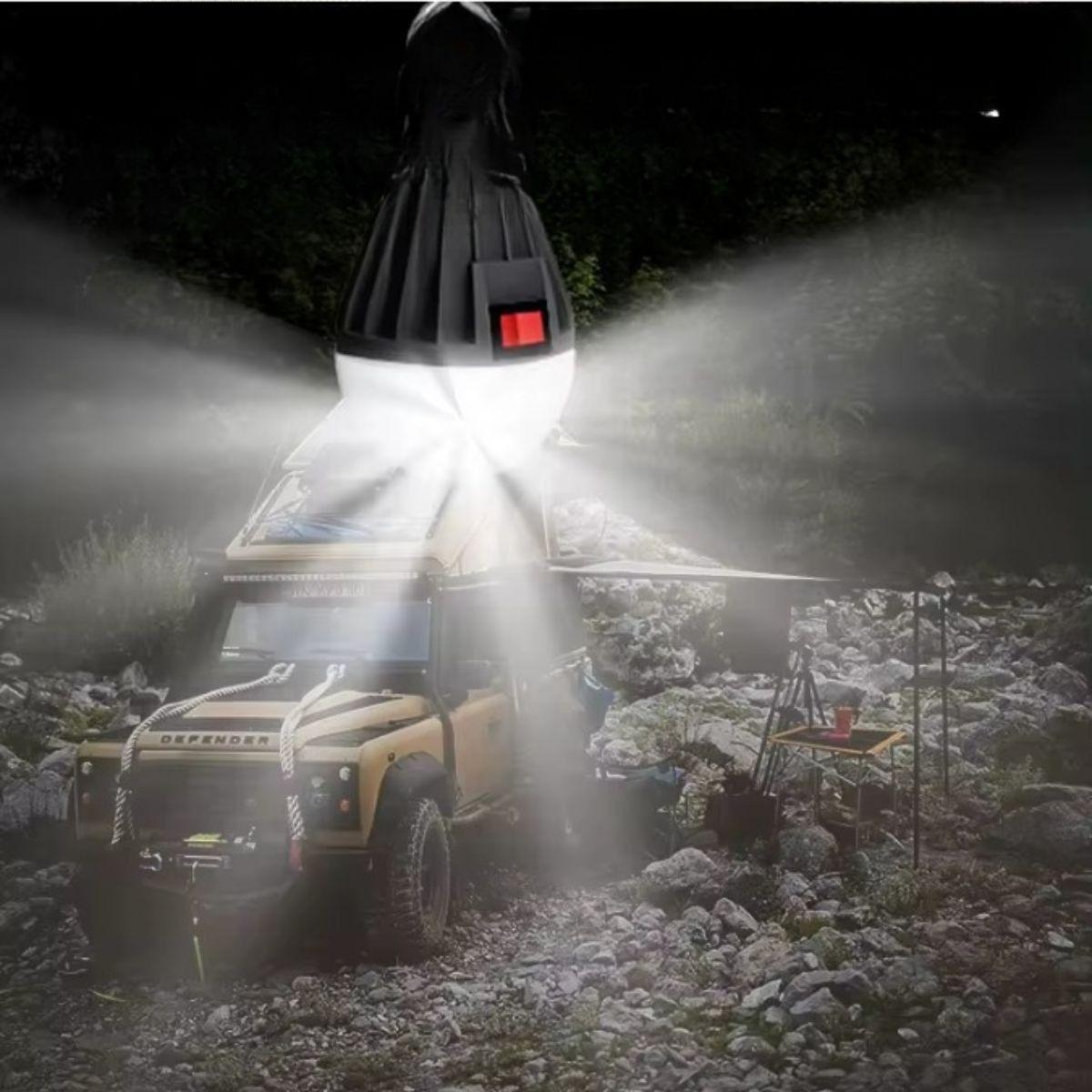 KIT LINTERNA SOLAR 4 EN 1 CAMPING EMERGENCIA USO DIARIO LAU-4