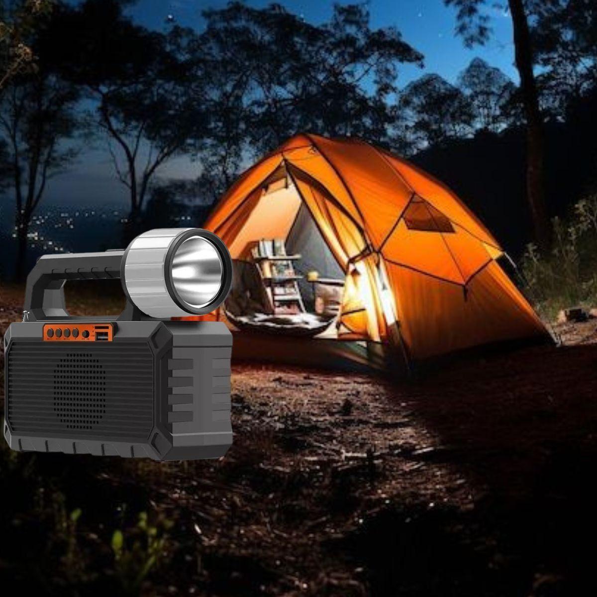 KIT LINTERNA SOLAR 4 EN 1 CAMPING EMERGENCIA USO DIARIO LAU-7