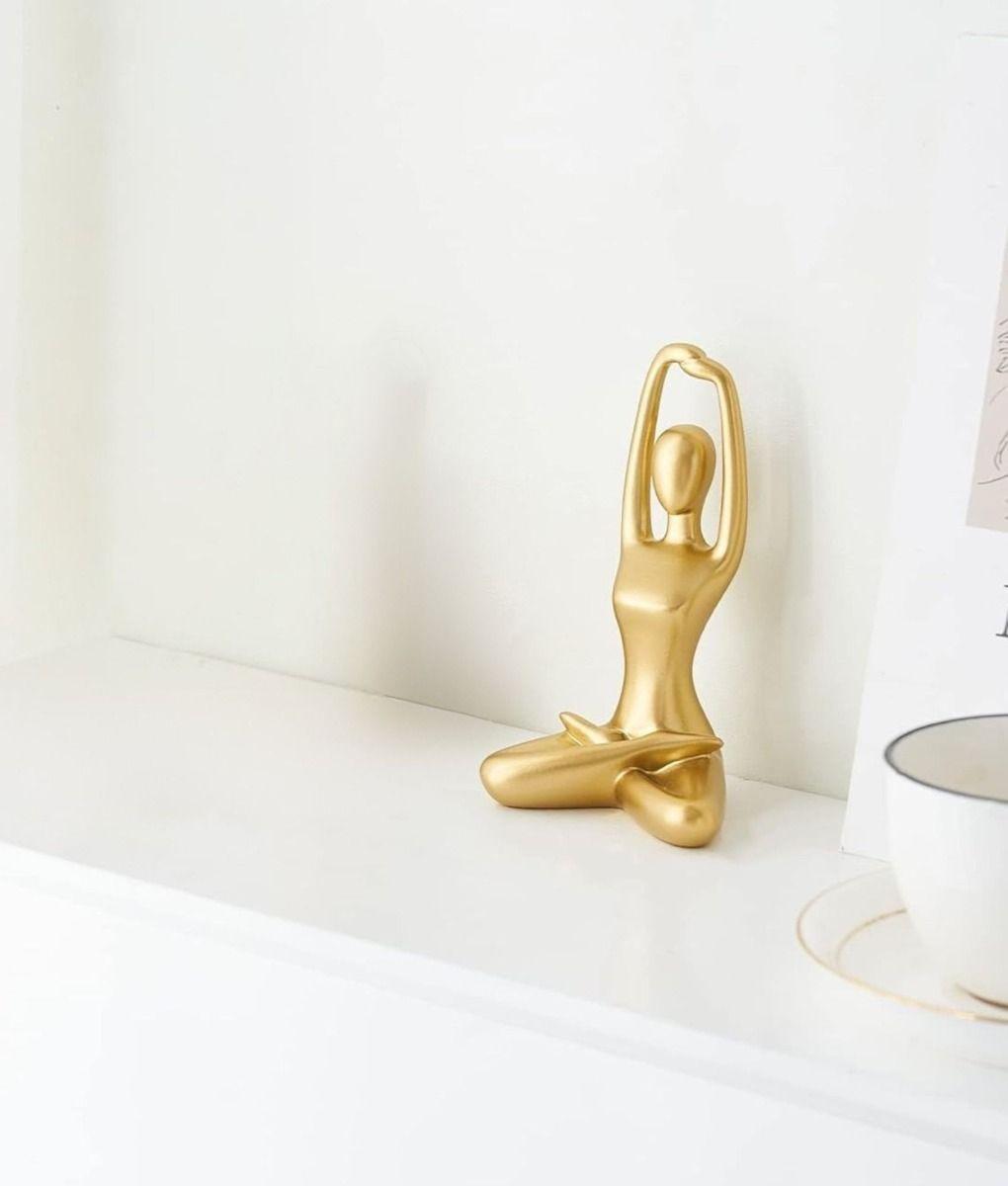 Figura Decorativa Yoga Estatua Meditación Adorno Hogar Jhn-5