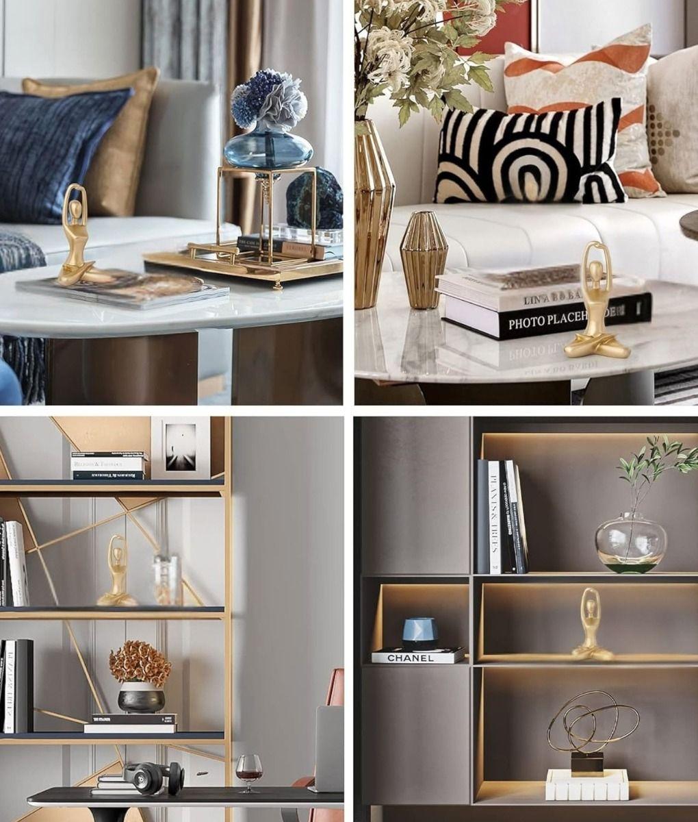 Figura Decorativa Yoga Estatua Meditación Adorno Hogar Jhn-6