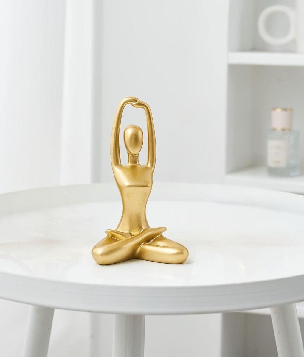 Figura Decorativa Yoga Estatua Meditación Adorno Hogar Jhn-8