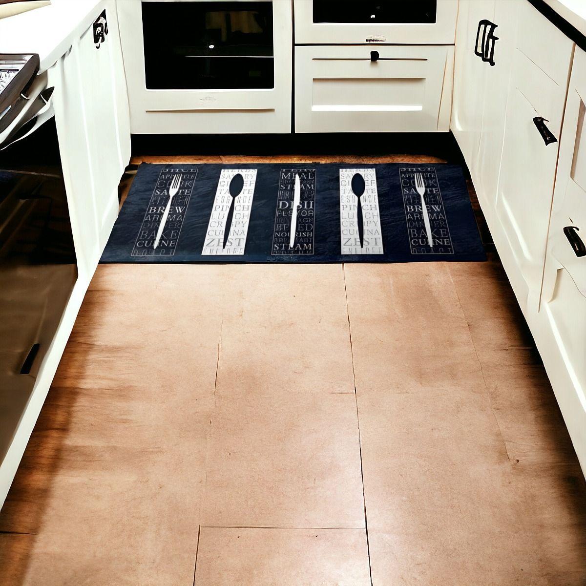 Alfombra Cocina 2 Piezas Antideslizante PVC Estampado Jhn-9