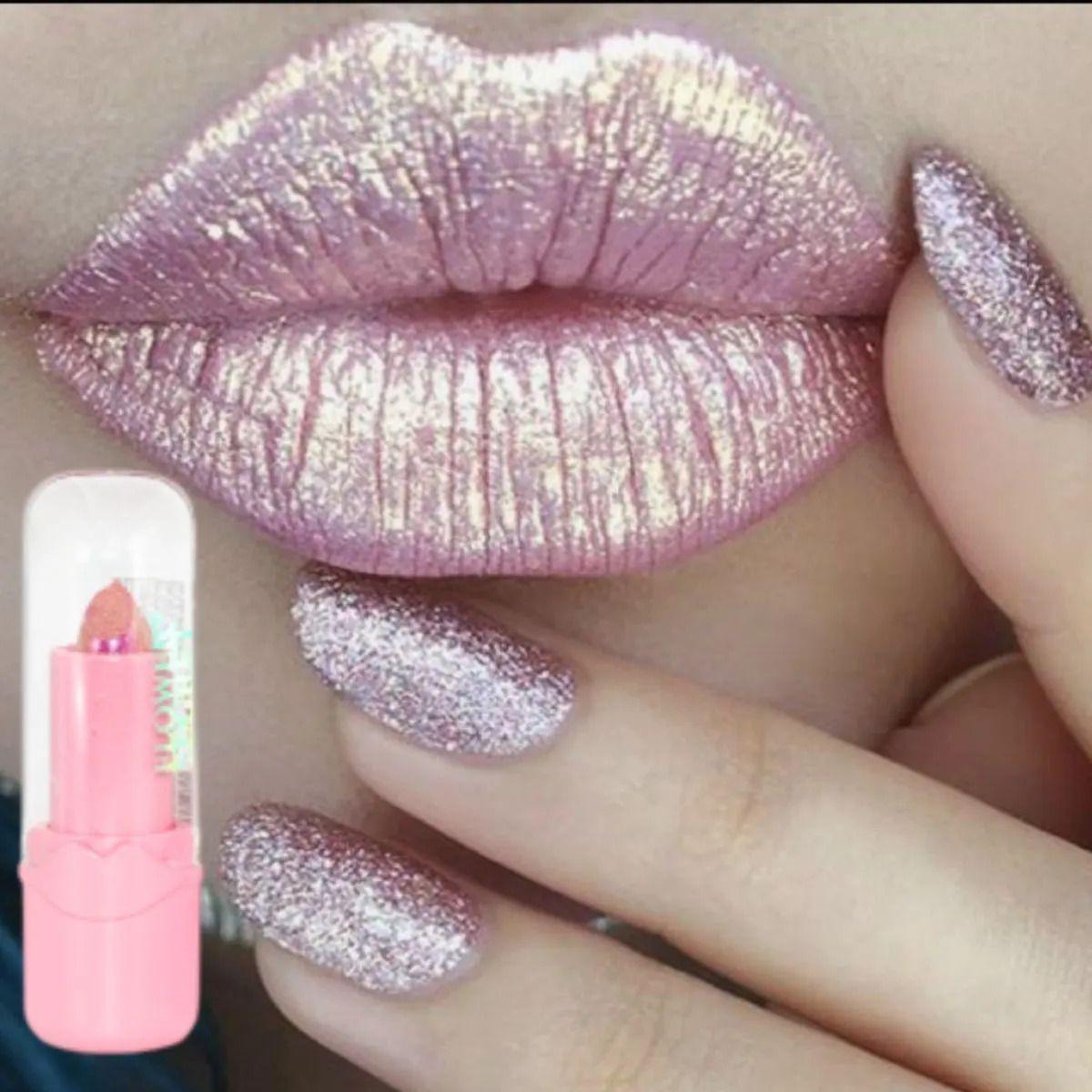 Paq 24 Labiales Barra Cromado Volumen Efecto Espejo ALJ-0