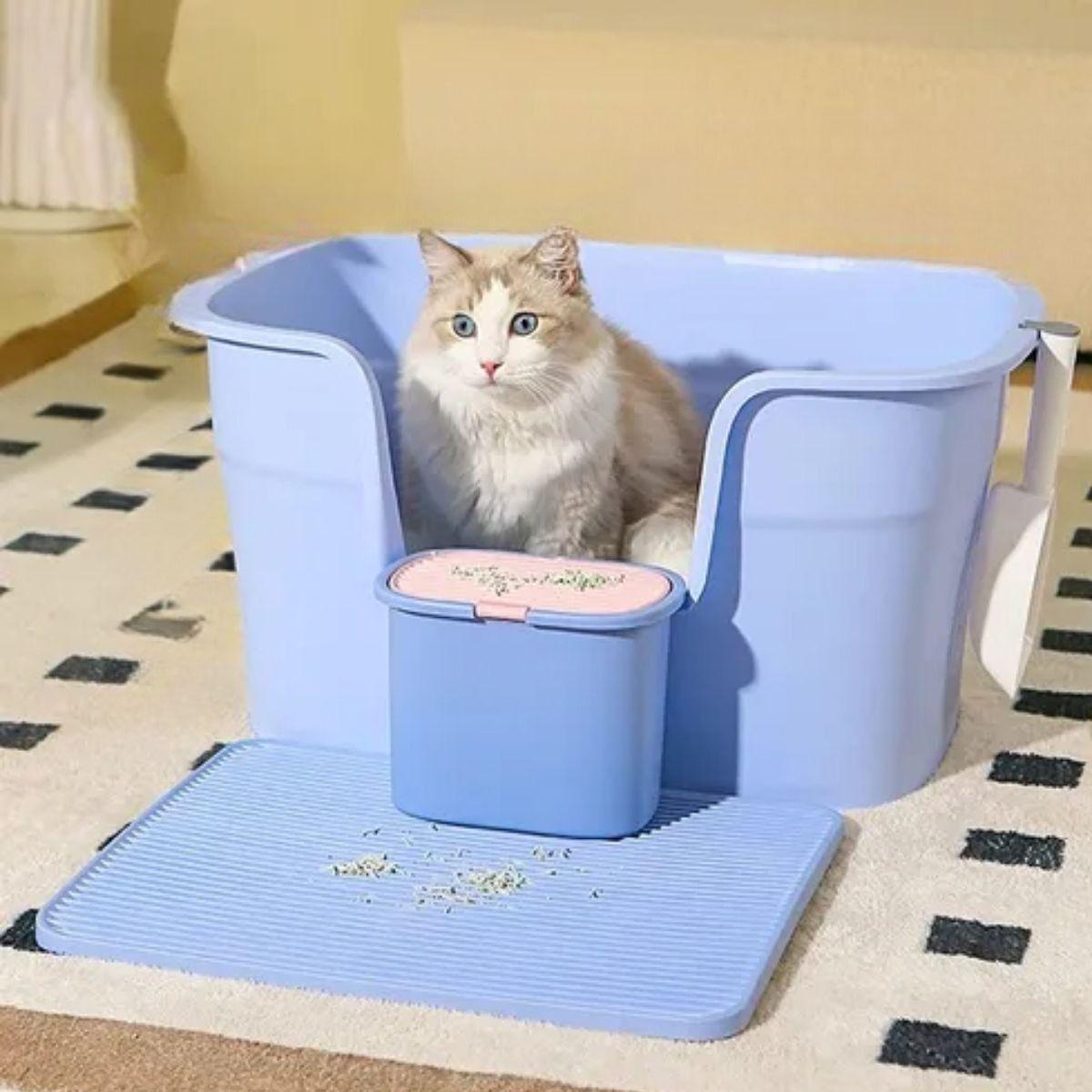 ARENERO SANITARIO HIGIENE PARA GATOS MASCOTAS SEMICERRADO LAU-3