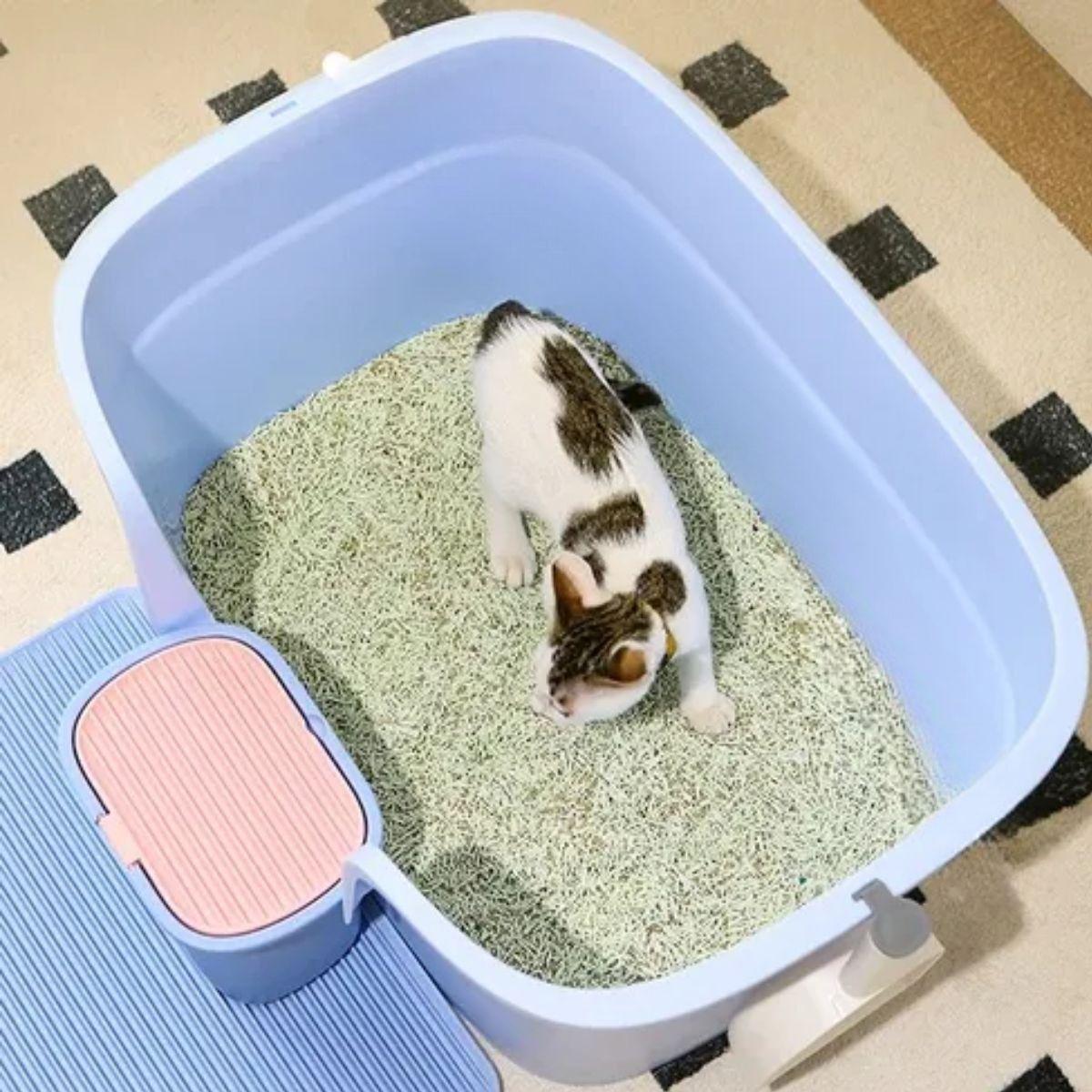 ARENERO SANITARIO HIGIENE PARA GATOS MASCOTAS SEMICERRADO LAU-8