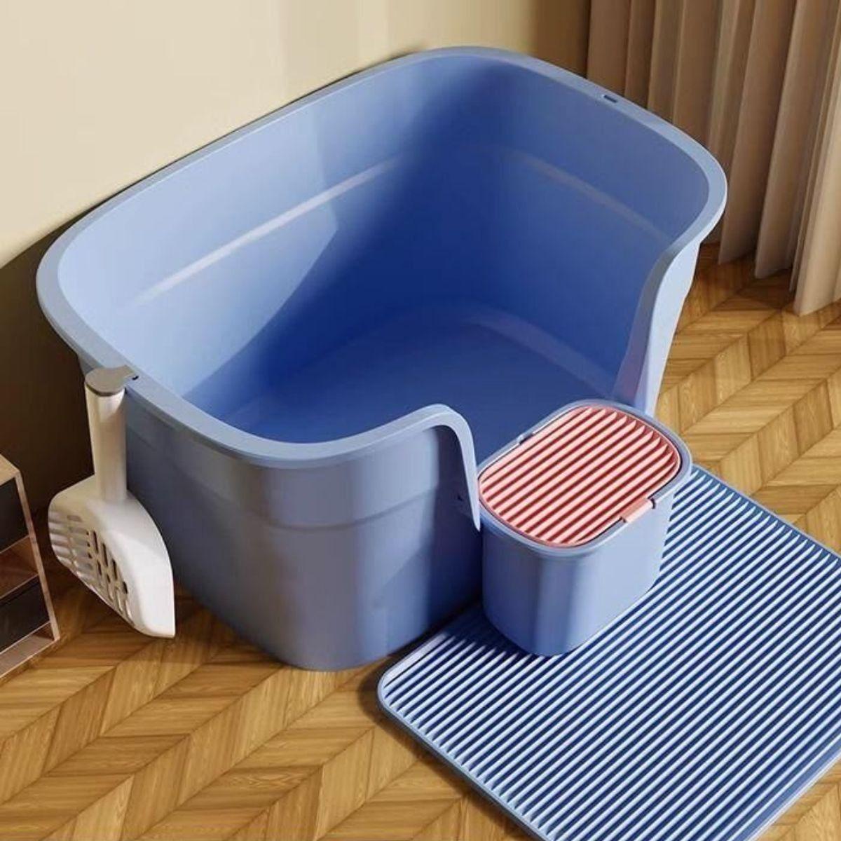 ARENERO SANITARIO HIGIENE PARA GATOS MASCOTAS SEMICERRADO LAU-2