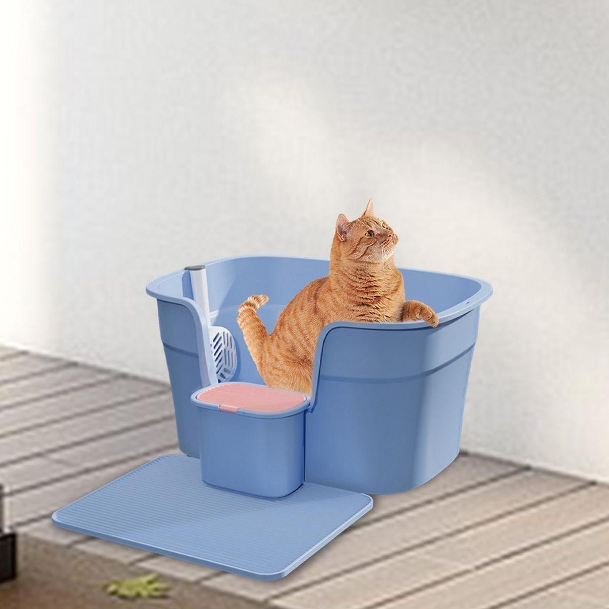 ARENERO SANITARIO HIGIENE PARA GATOS MASCOTAS SEMICERRADO LAU-5