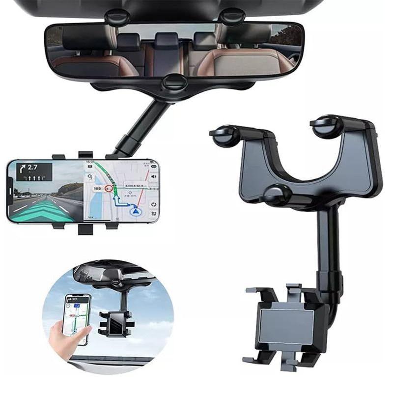 Set 2 Soporte Giratorio Retractil 360 Grado Telefono Carro L-2