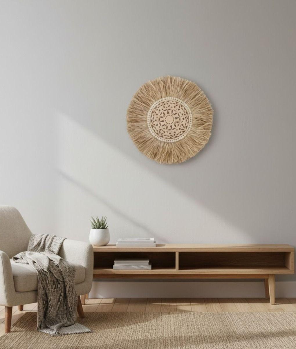 Adorno Pared Circular Texturizado Cuadro Pieza Central Jhn-7