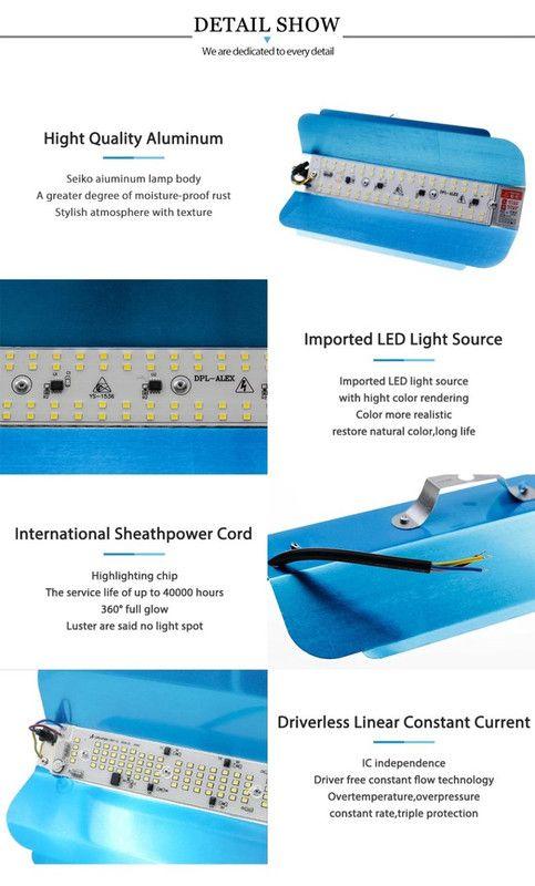 Lampara Reflector LED Ultraliviano Iluminacion Exterior Lau-2