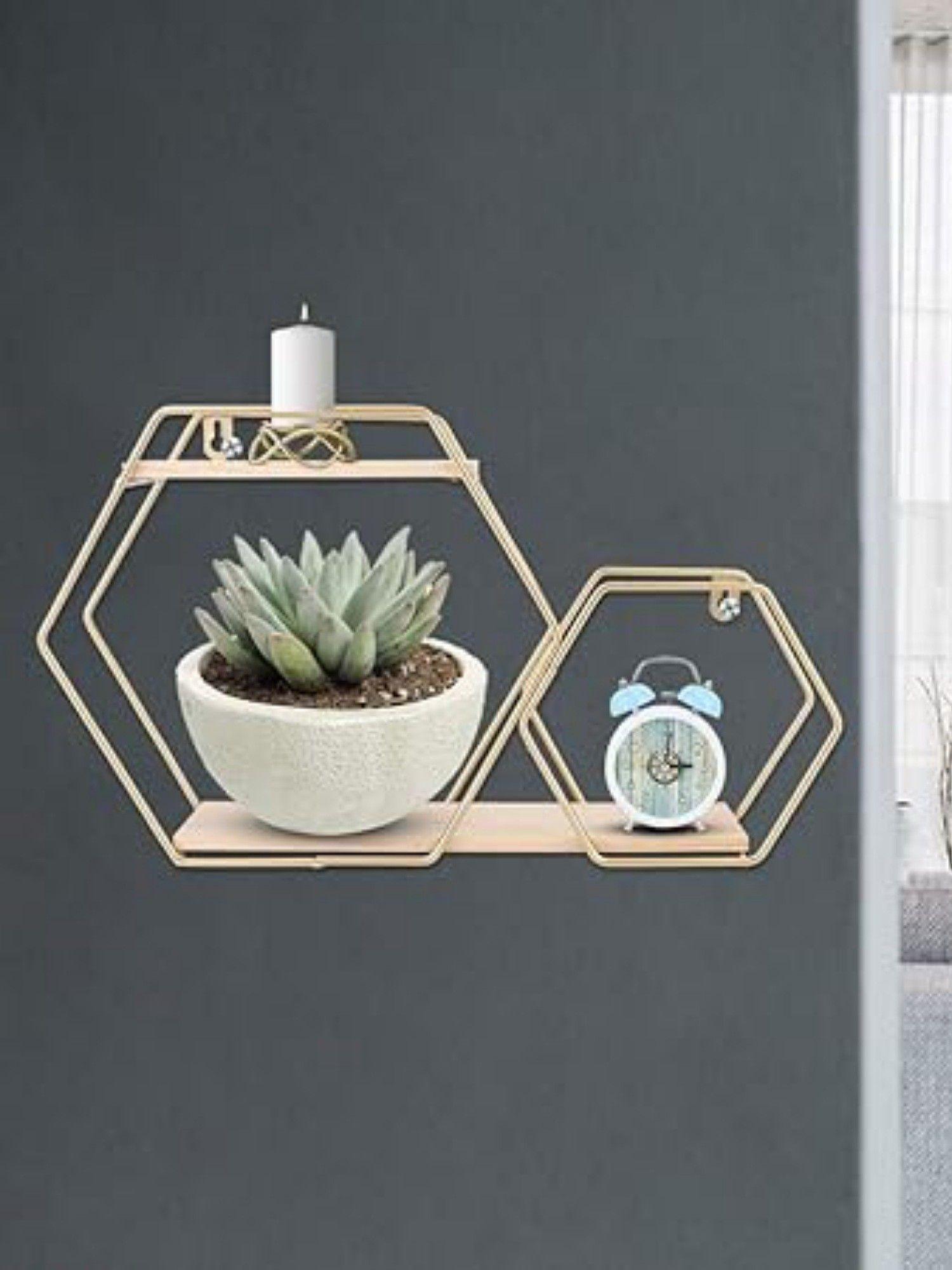 Estantería Pared Hexagonal Moderno Decorativo Hogar Jhn-4