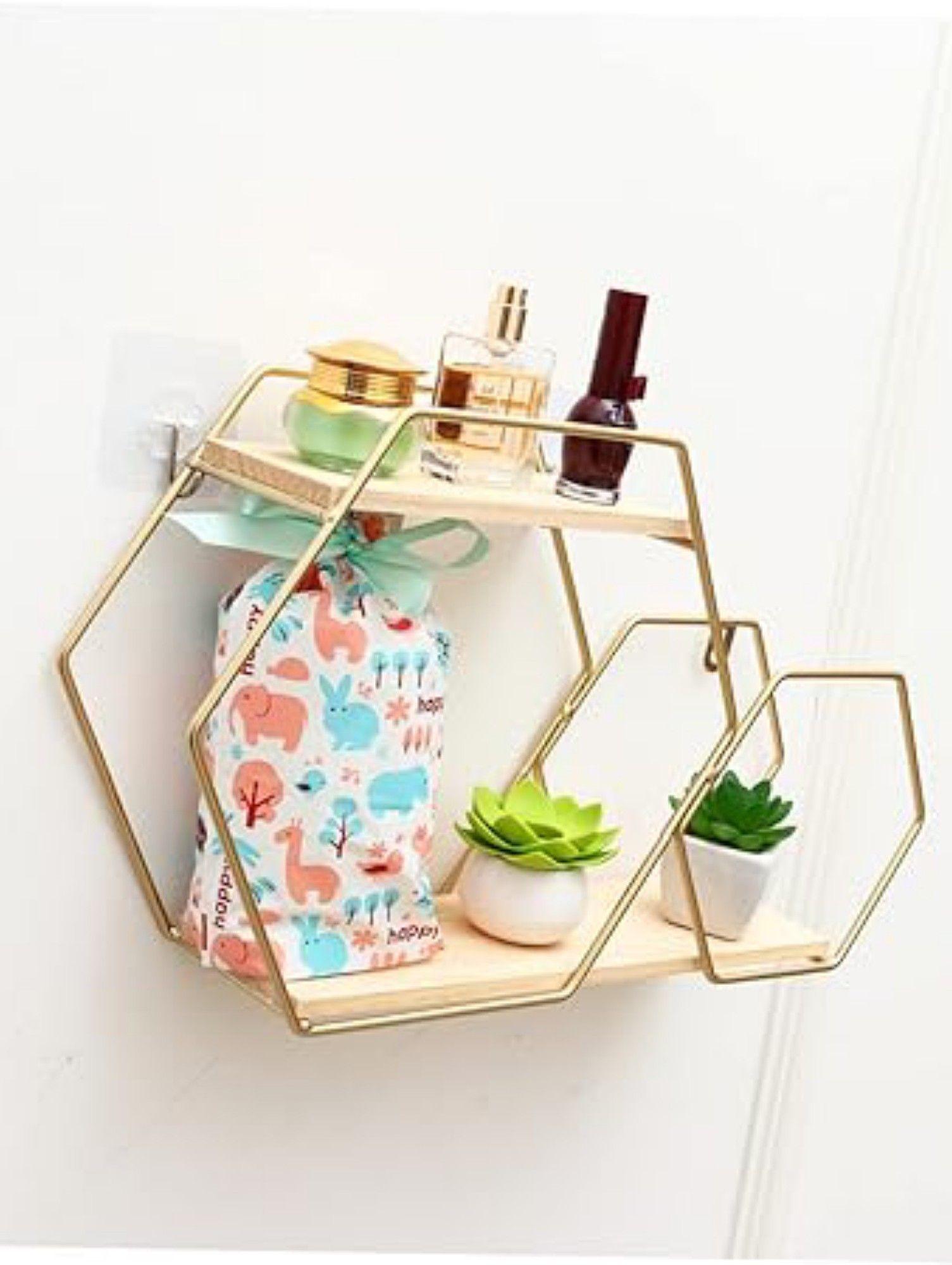 Estantería Pared Hexagonal Moderno Decorativo Hogar Jhn-5
