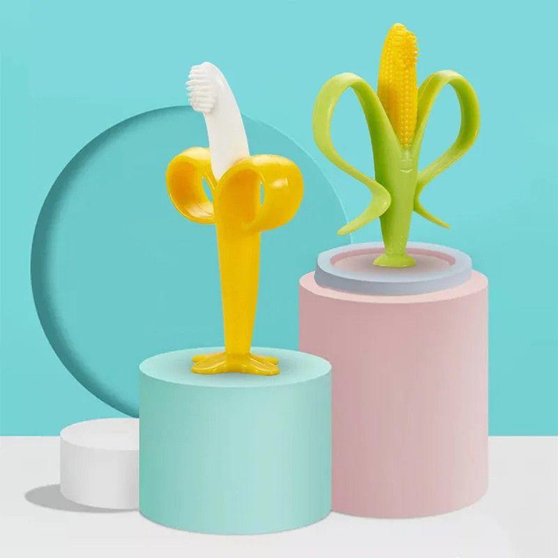 Set 6 Mordedores Silicona Cepillo Dientes Encias Bebes Lau-4