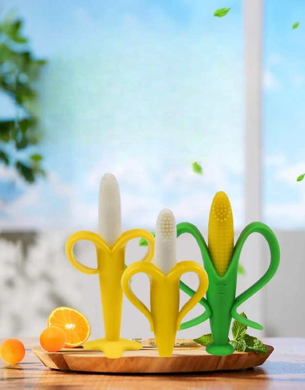 Set 6 Mordedores Silicona Cepillo Dientes Encias Bebes Lau-6