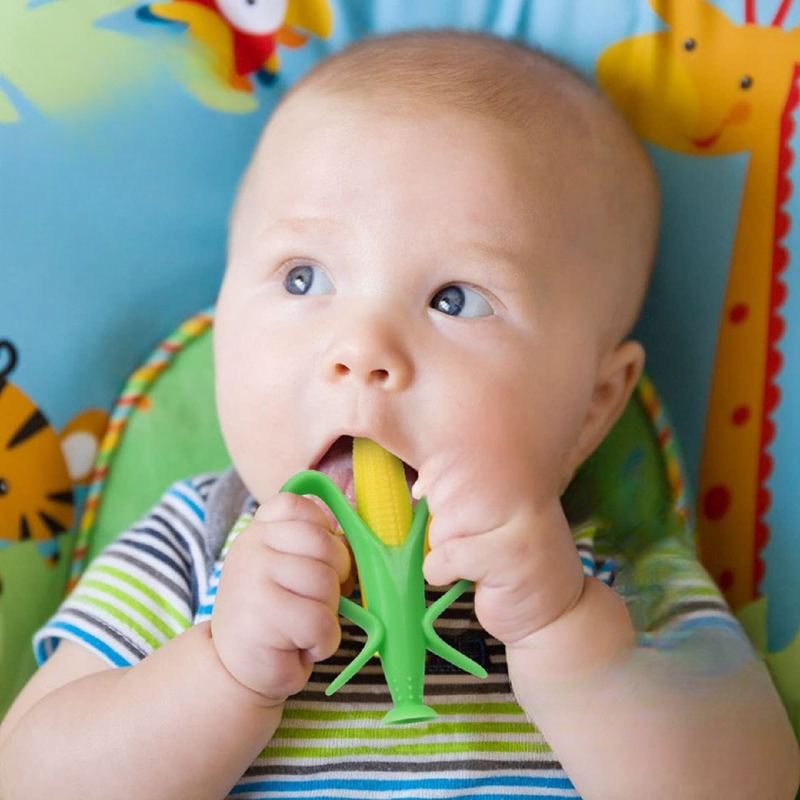 Set 6 Mordedores Silicona Cepillo Dientes Encias Bebes Lau-8