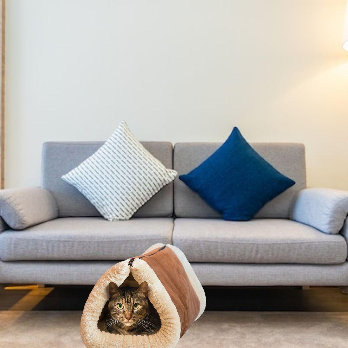 CAMA PARA PERROS TAPETE COMODO PARA MASCOTAS 2EN1 HOGAR LAU-8