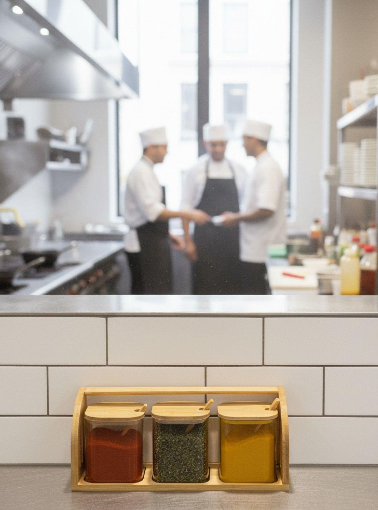 Set 3 Frascos Almacenamiento Asa Transporte Contenedor Jhn-6