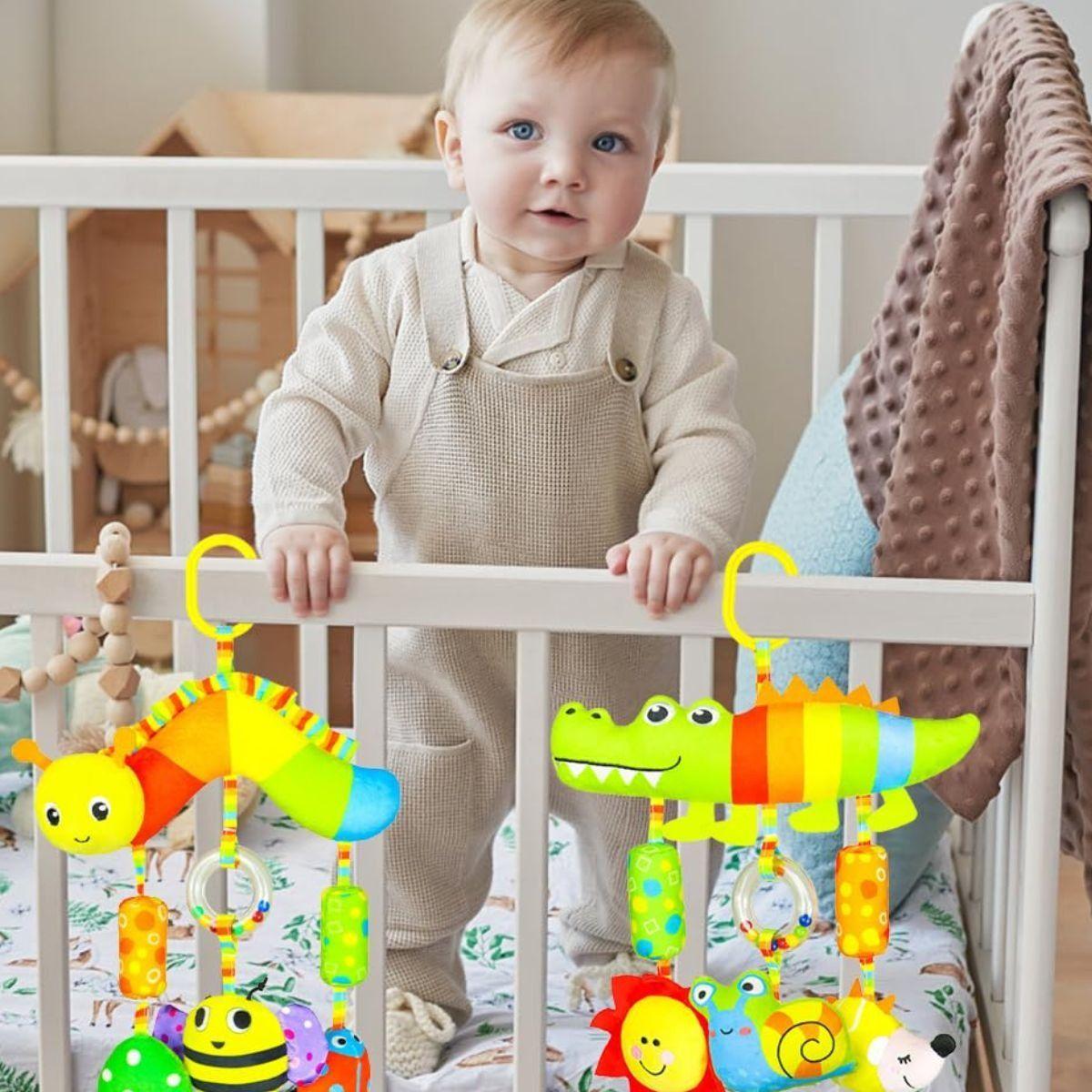 SONAJERO COLGANTE JUGUETE ESTIMULACION SENSORIAL BEBE LAU-2