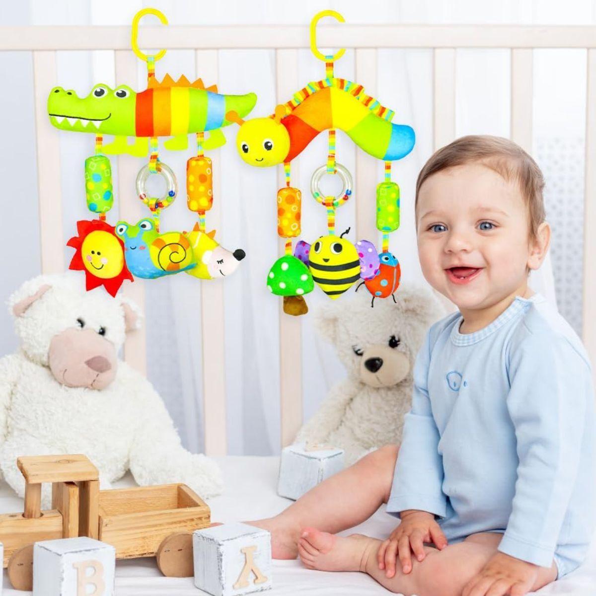 SONAJERO COLGANTE JUGUETE ESTIMULACION SENSORIAL BEBE LAU-4