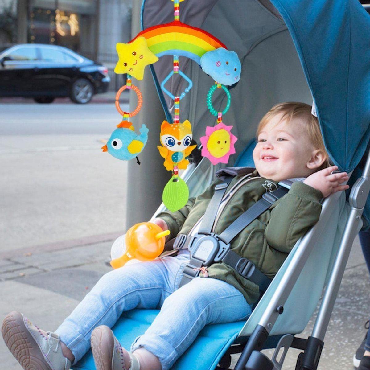 SONAJERO COLGANTE JUGUETE ESTIMULACION SENSORIAL BEBE LAU-8