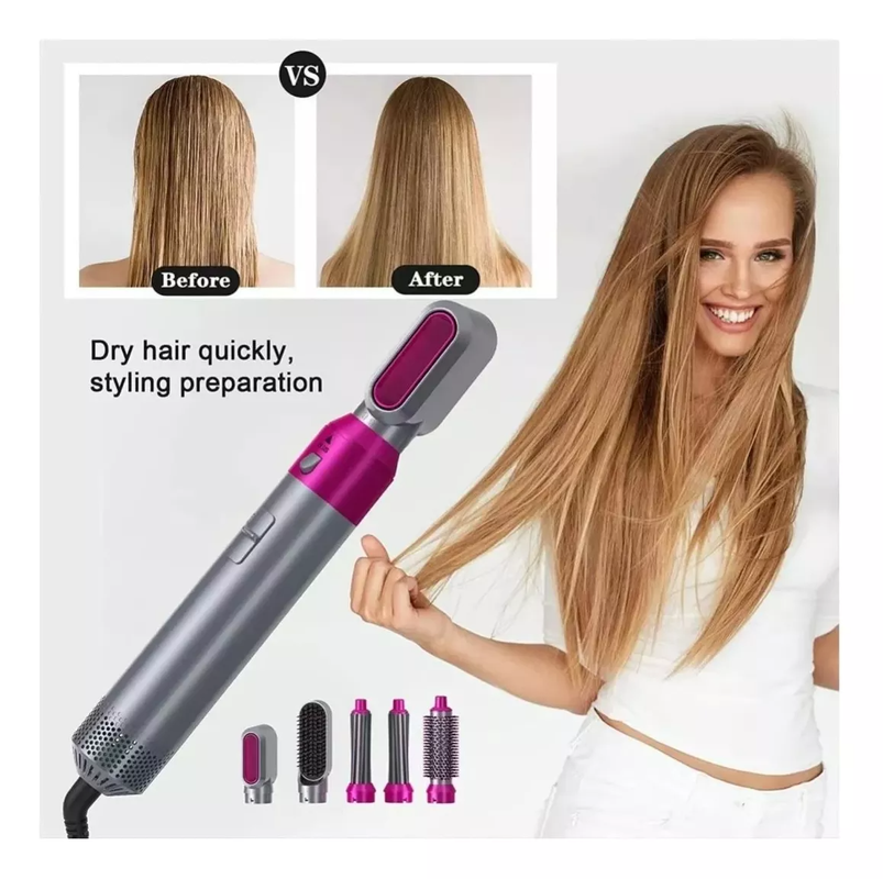 Cepillo Cabello Belleza Mujer Peidado Versatil Rondon-5