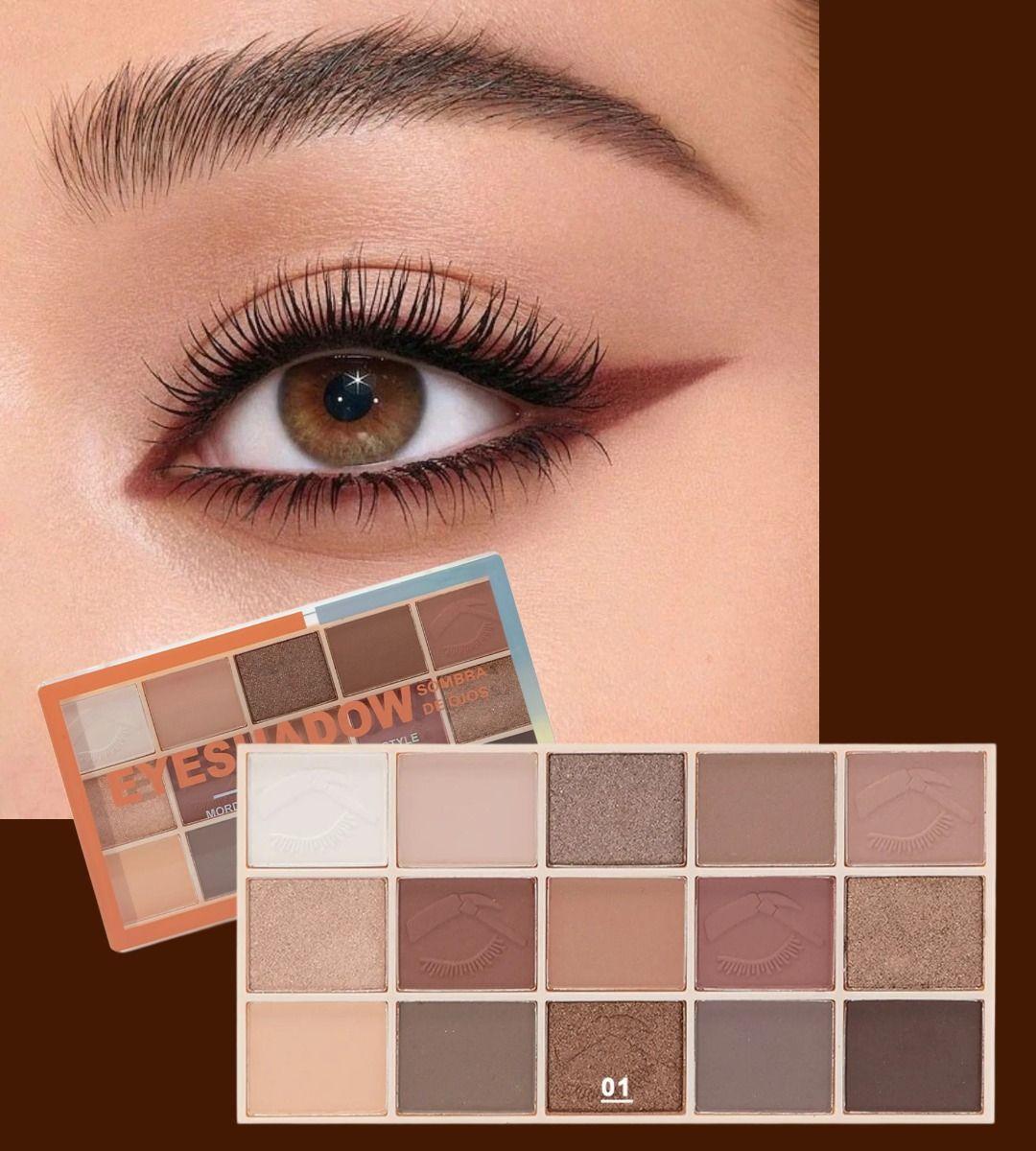 Set 2 Sombra Ojos Paleta 15 Tonos Vibrante Duradera Jhn-4