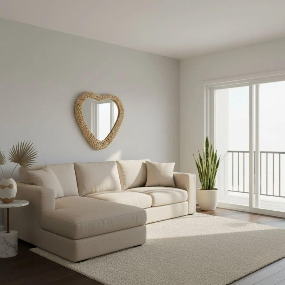 Espejo Decorativo Pared Forma Corazón Estilo Juvenil Jhn-6