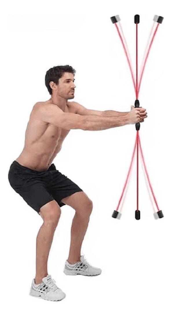 Barra Elástica Fitness Entrenamiento Vibración Alta Lau-1