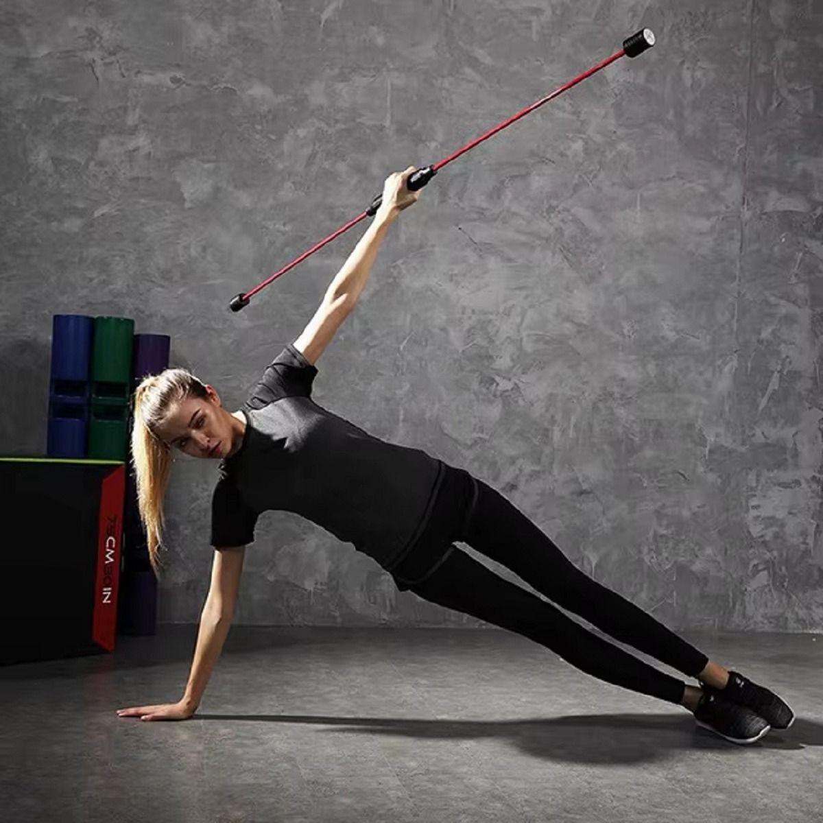 Barra Elástica Fitness Entrenamiento Vibración Alta Lau-4