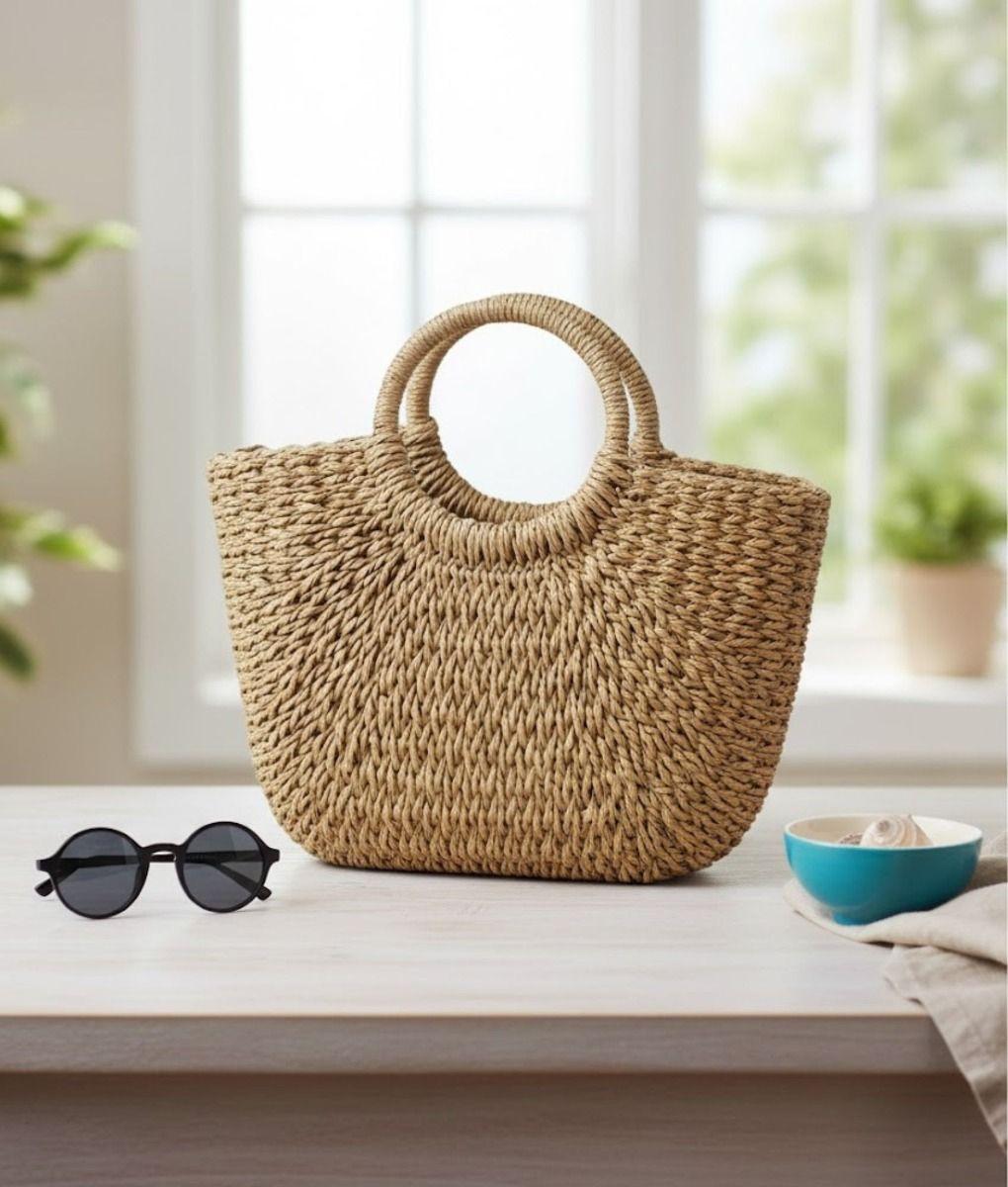 Cartera Bolso Mano Asas Redondas Estilo Bohemio Versátil Jhn-6