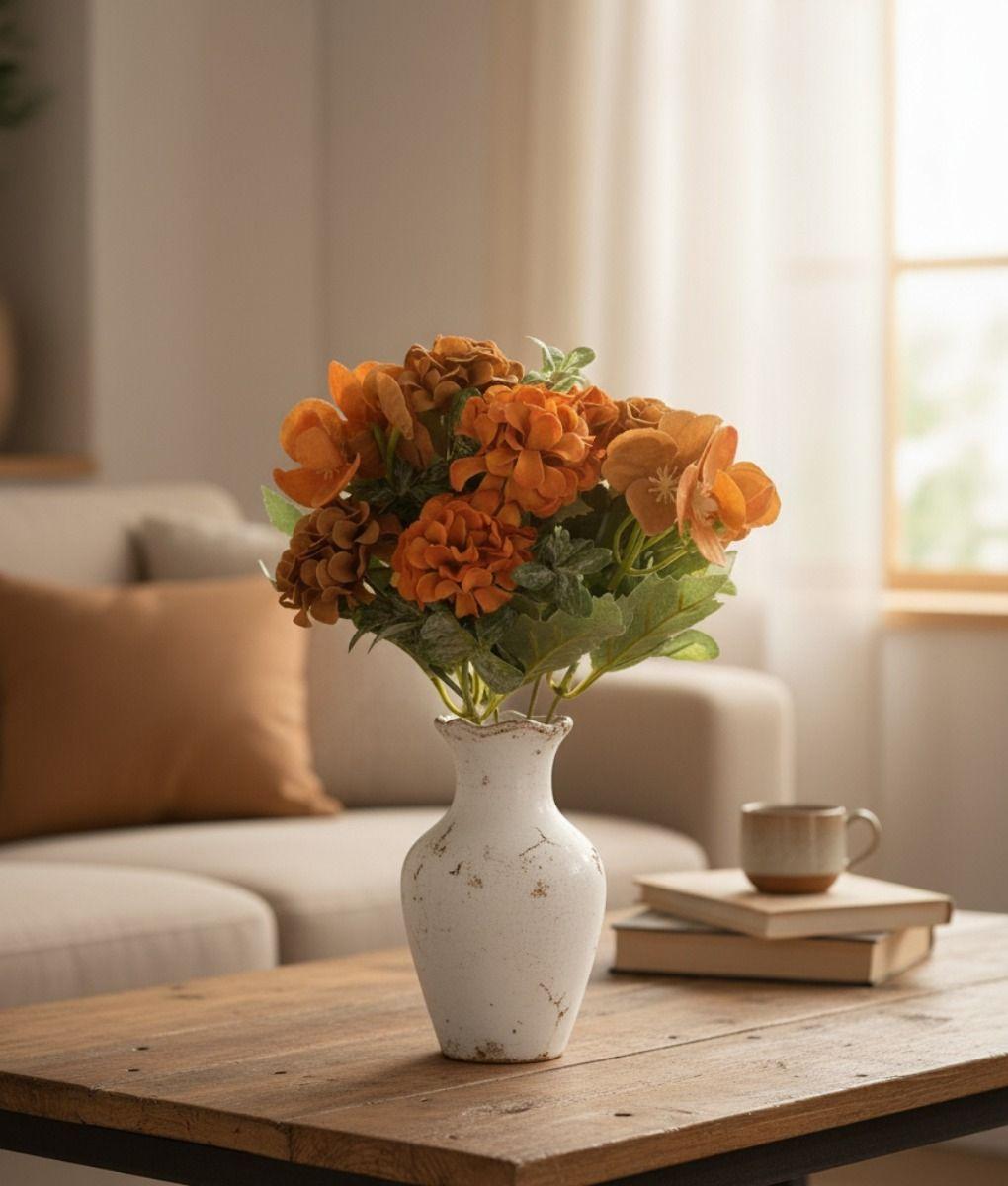 Set 4 Ramo Flores Artificiales Decoración Hogar Adorno Jhn-8