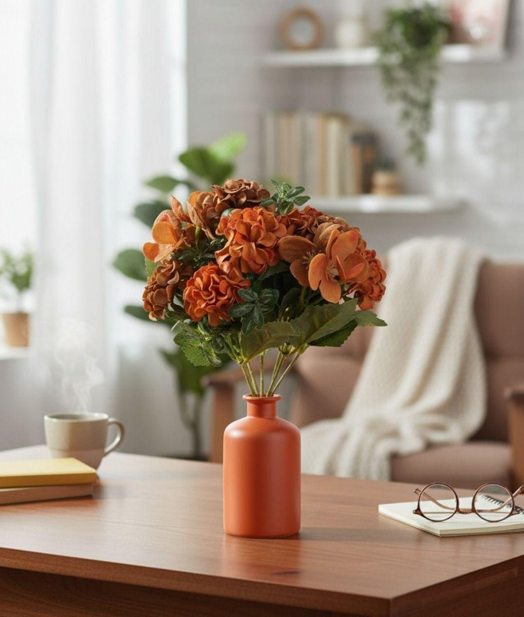 Set 4 Ramo Flores Artificiales Decoración Hogar Adorno Jhn-9