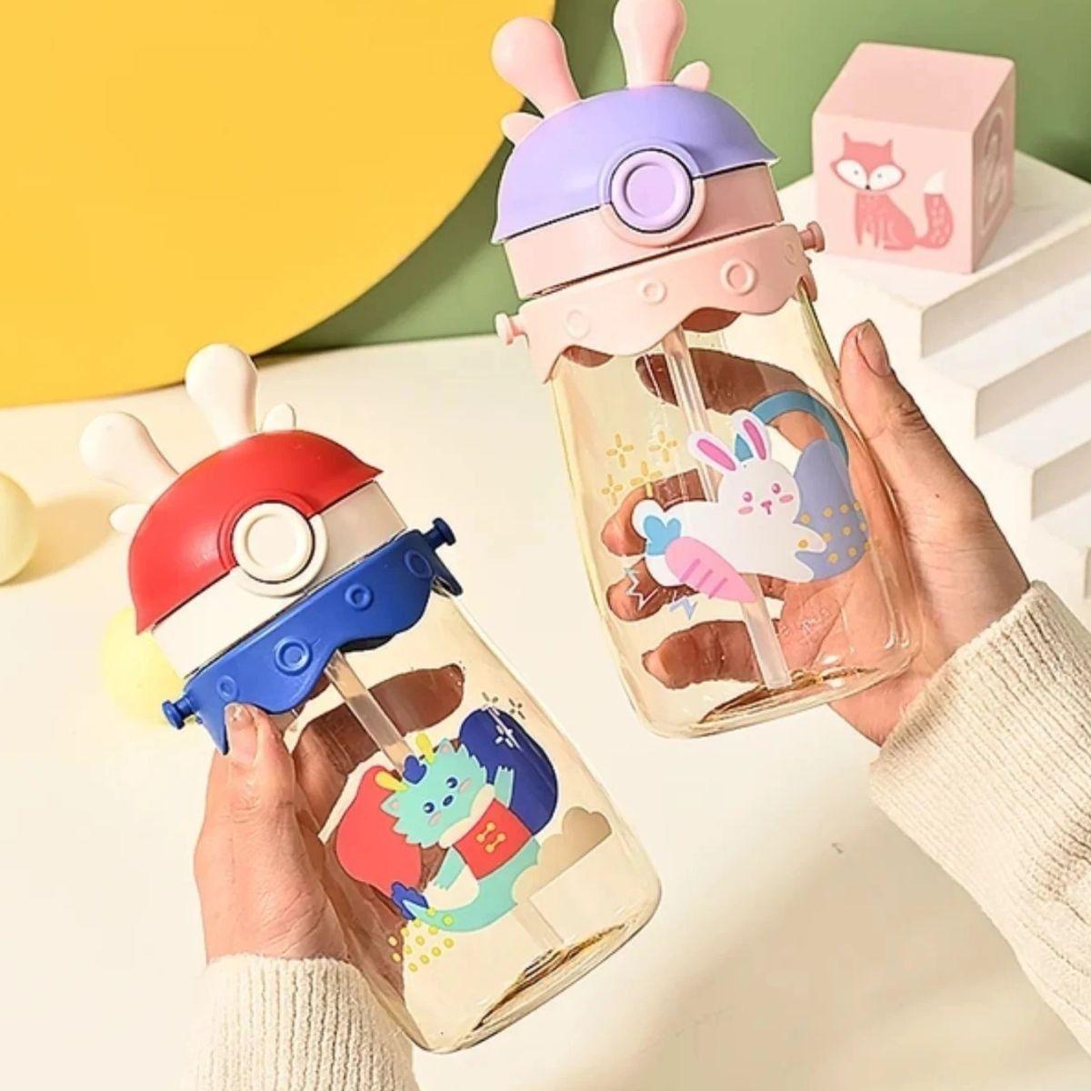 SET 2 BOTELLAS DE AGUA DEPORTE DIBUJOS ANIMADOS NIÑOS LAU-5