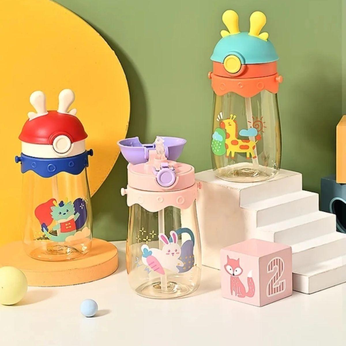 SET 2 BOTELLAS DE AGUA DEPORTE DIBUJOS ANIMADOS NIÑOS LAU-7