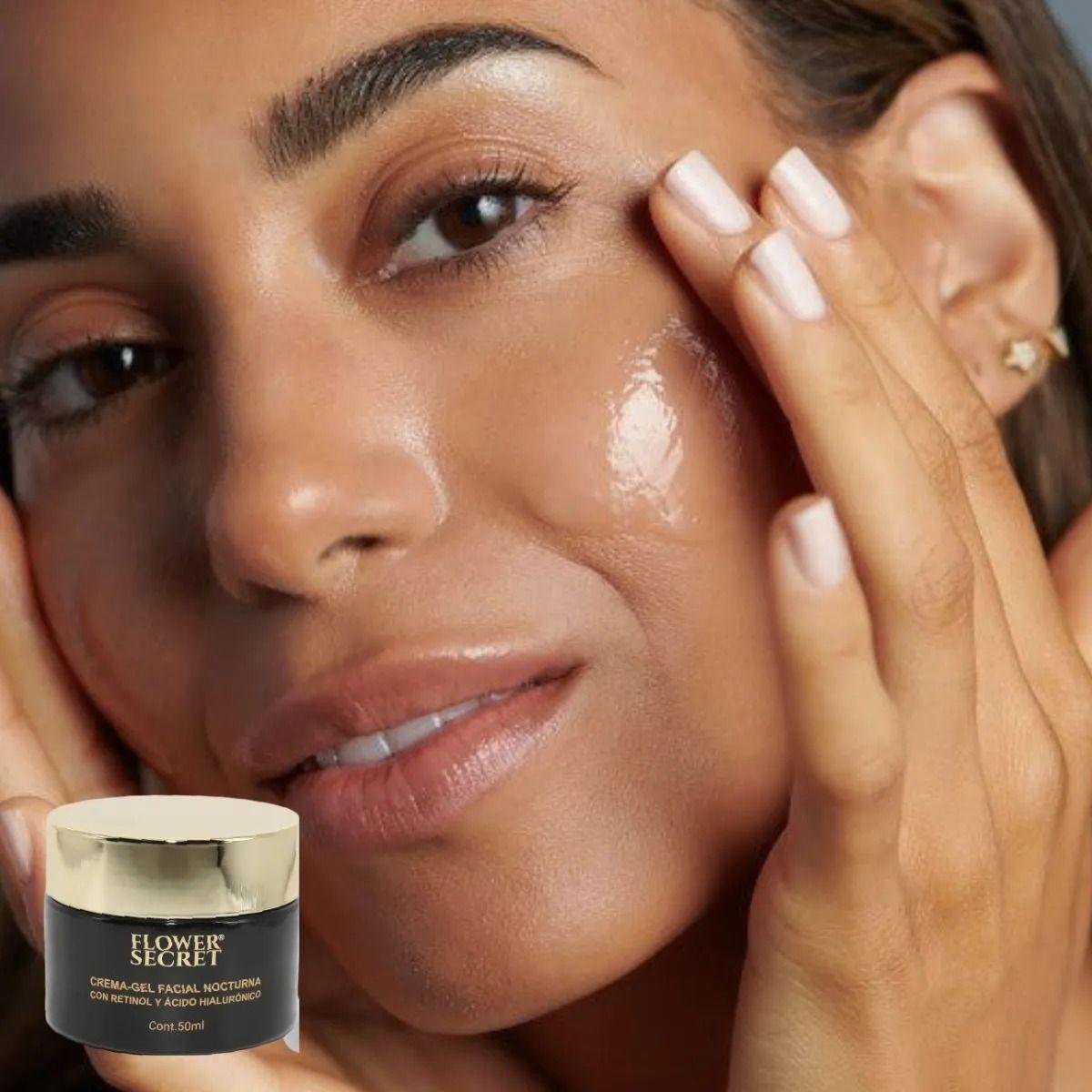 CREMA FACIAL GEL NOCTURNA RETINOL ACIDO HIALURONICO LAU-8