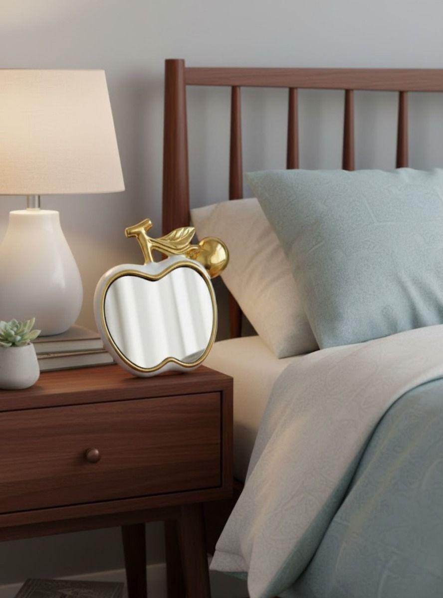 Espejo Decorativo Mesa Forma Manzana Adorno Hogar Jhn-6