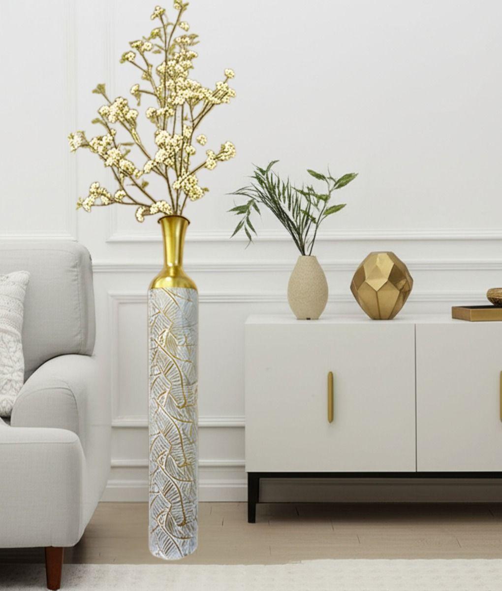 Florero Decorativo Lujo Alto Elegante Tropical Hogar Jhn-8