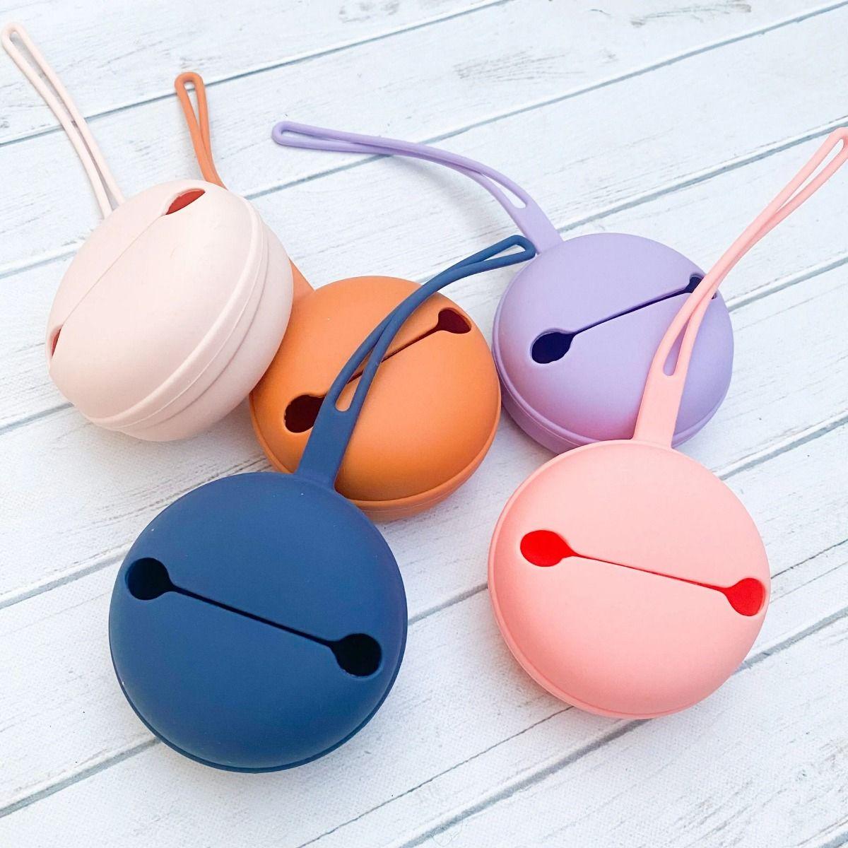 Set 4 Portachupete Estuche Silicona Moderno Bebe Lau-5