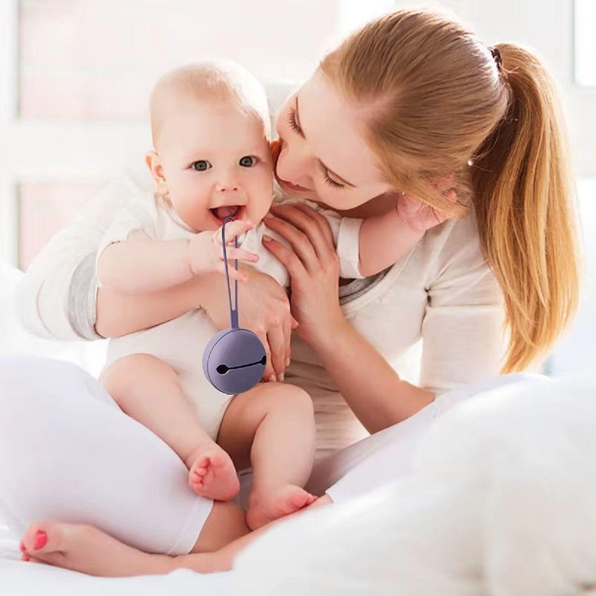 Set 4 Portachupete Estuche Silicona Moderno Bebe Lau-6