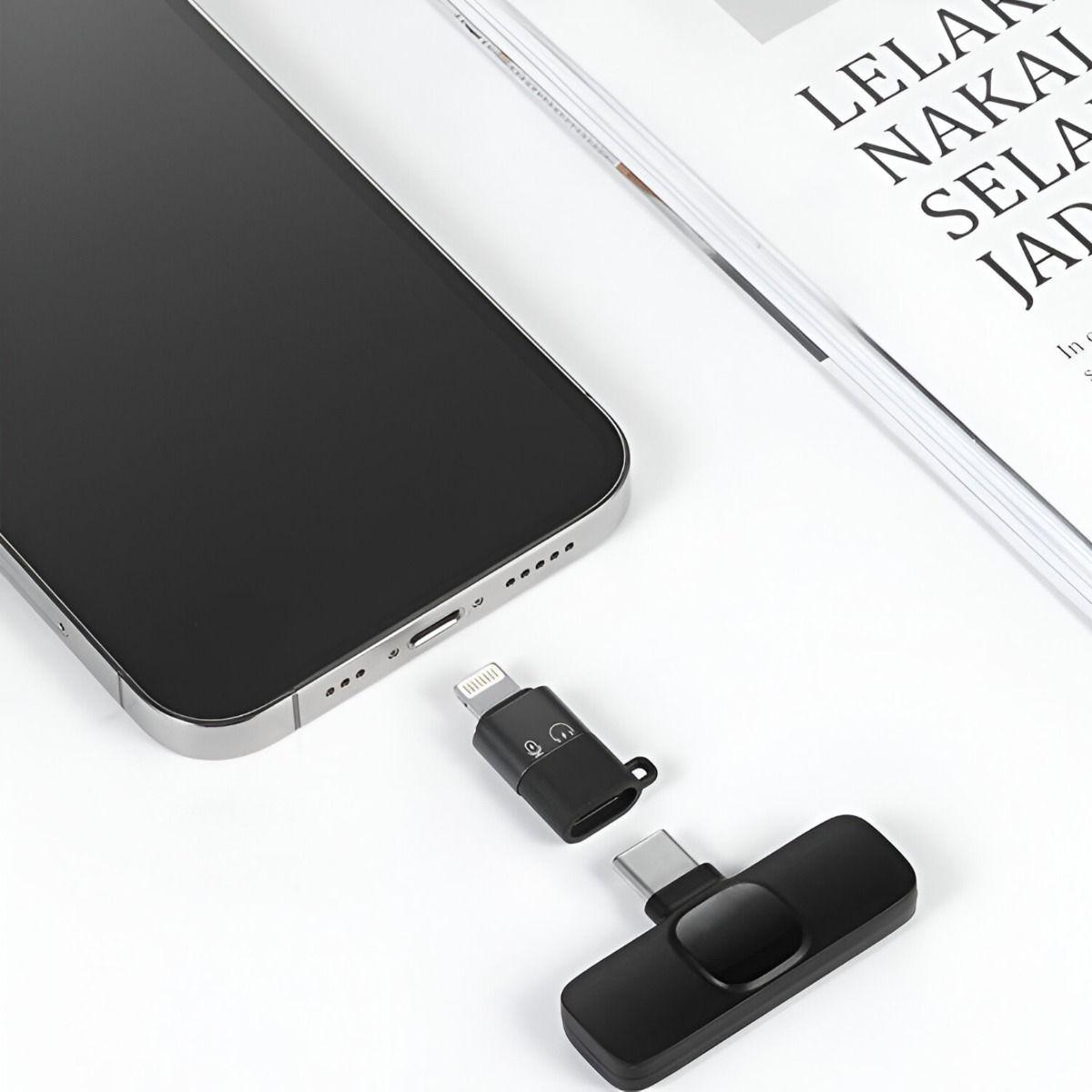 MICRÓFONO INALÁMBRICO Lavalier Balita Tipo C Plug-Play-2