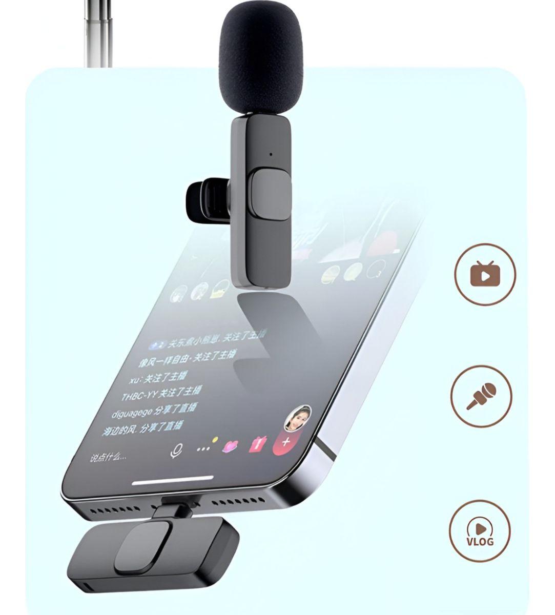 MICRÓFONO INALÁMBRICO Lavalier Balita Tipo C Plug-Play-4