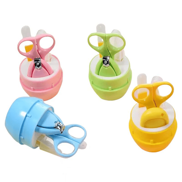 Set 4 Juego Kit Completo Manicura 4en1 Uñas Bebes Lau -5