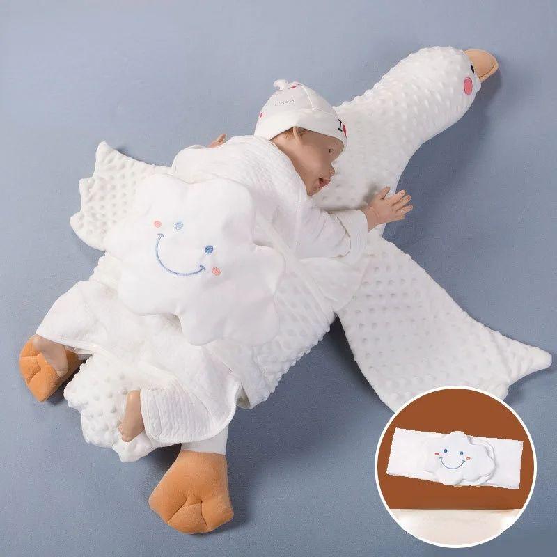 Almohada Bebé Recién Nacido Ganso Calmante Suave Rondon-8