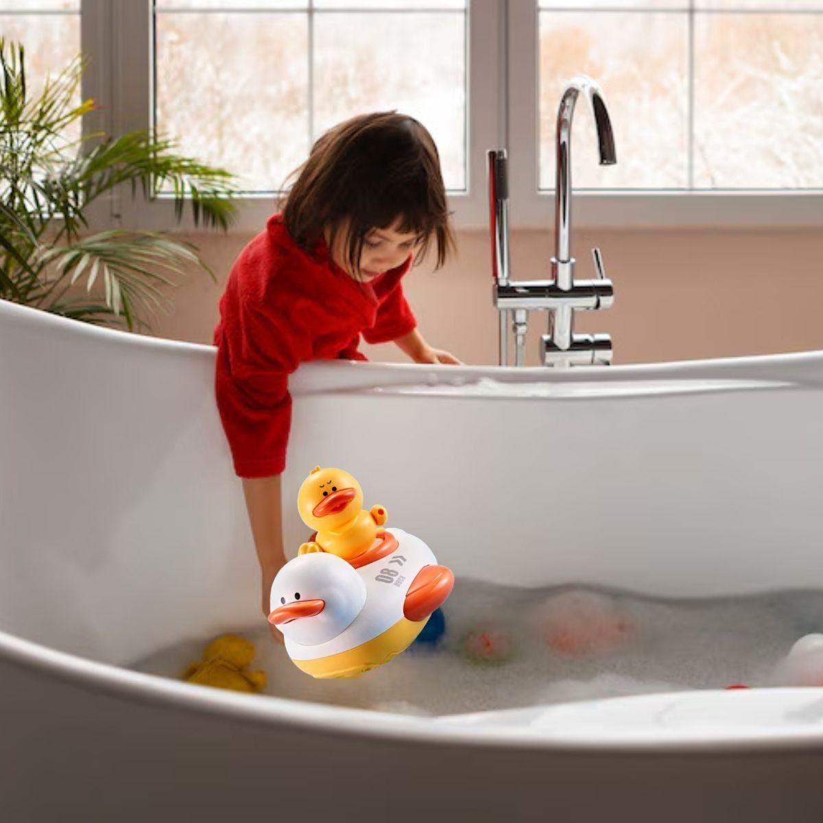 JUGUETE DE BAÑO PATOS AUTOMATICO ROCIADOR AGUA BEBE LAU-3