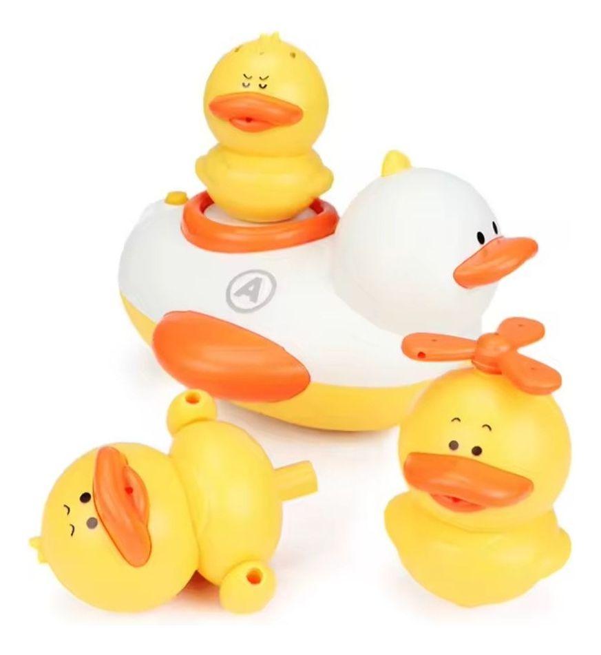 JUGUETE DE BAÑO PATOS AUTOMATICO ROCIADOR AGUA BEBE LAU-5