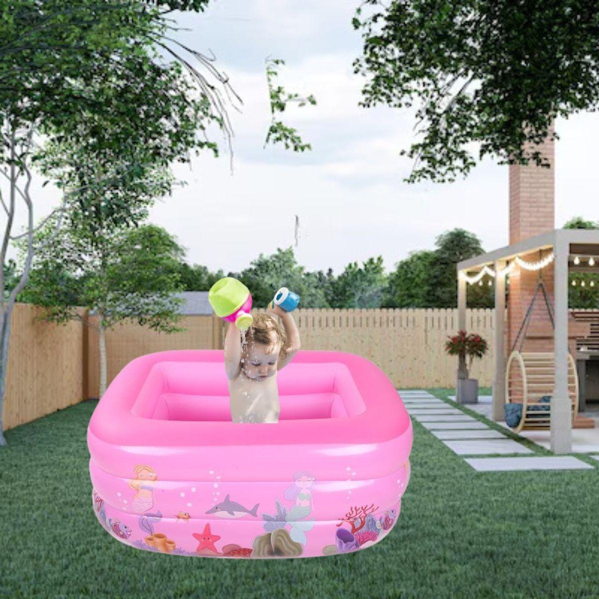 PISCINA INFLABLE RECTANGULAR GRANDE FAMILIAR NIÑOS LAU-6